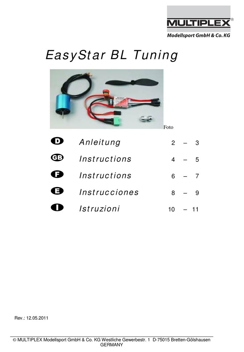 Multiplex EasyStar BL-TUNING User manual