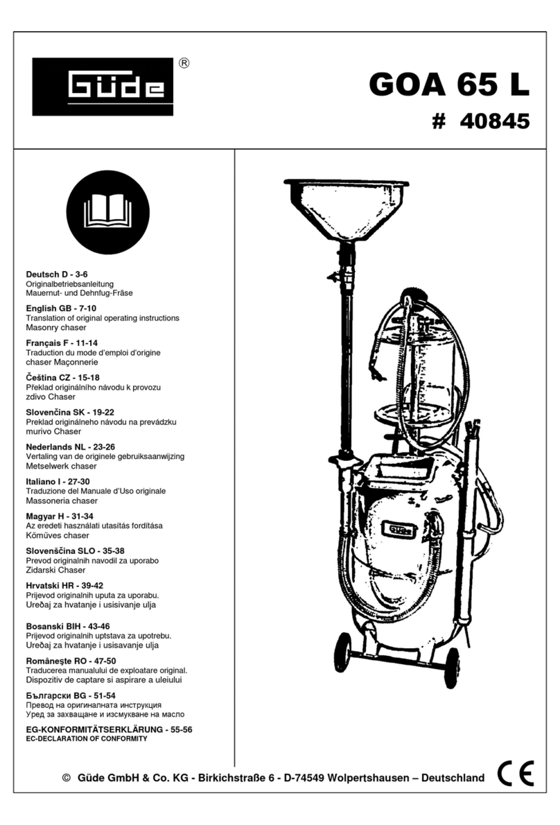 Gude GOA 65 L Translation of original operating instructions