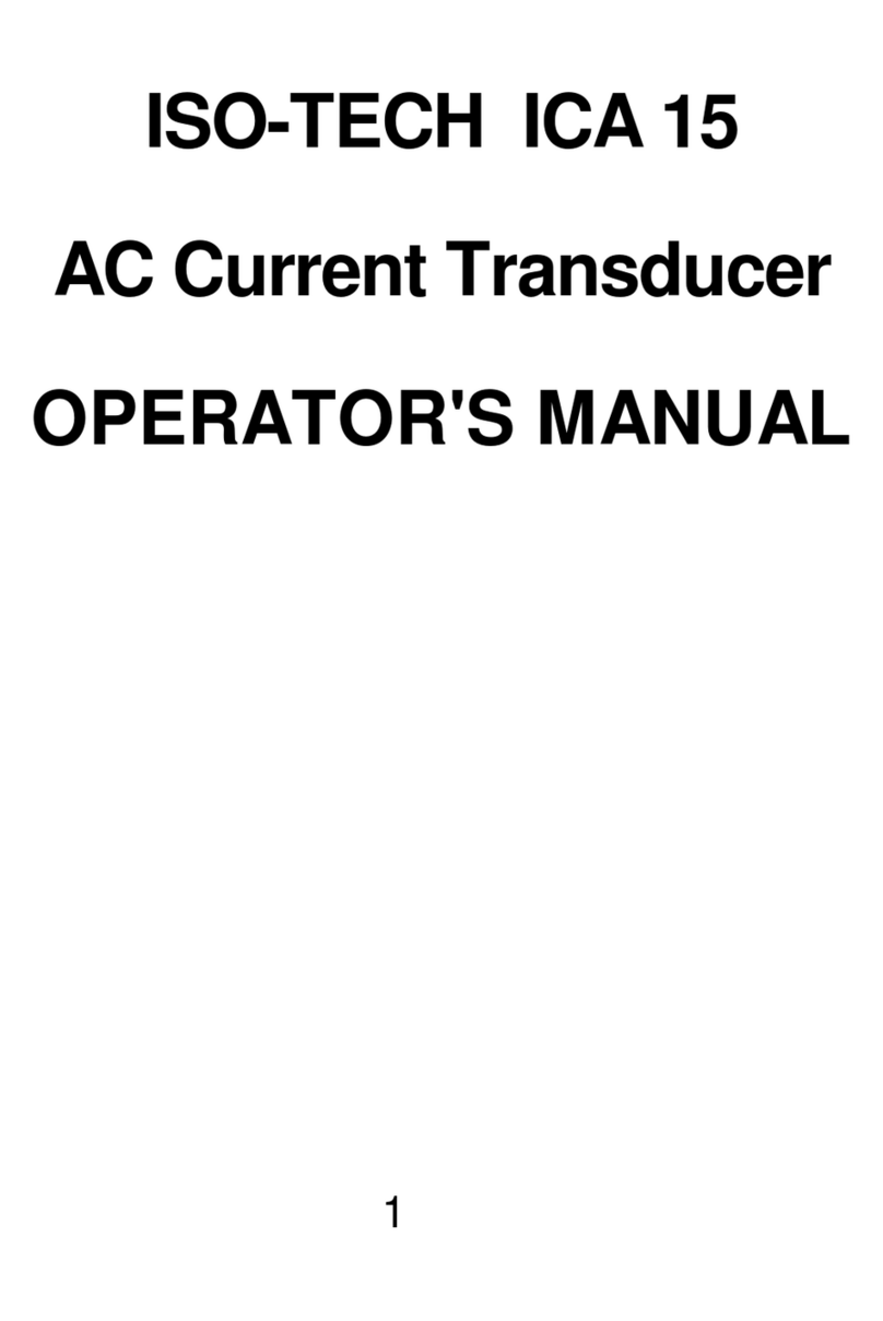 Isotech ICA 15 Operator's manual