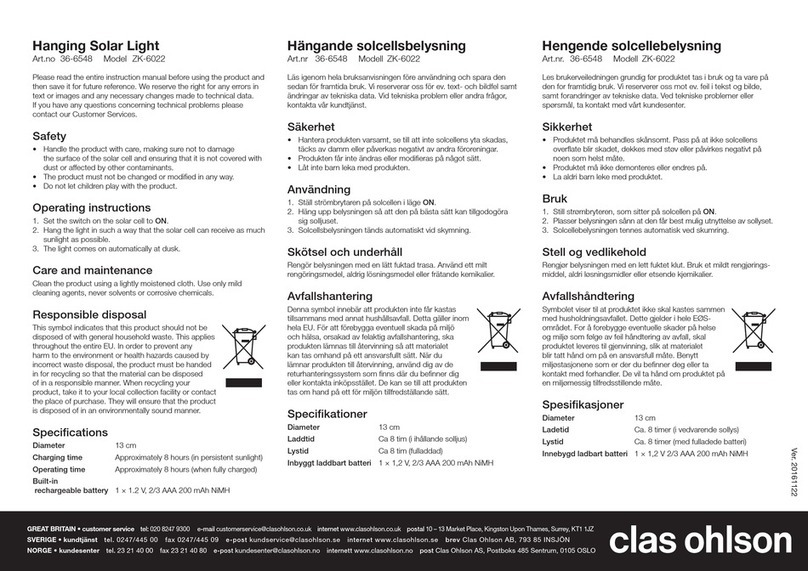 Clas Ohlson ZK-6022 instruction manual