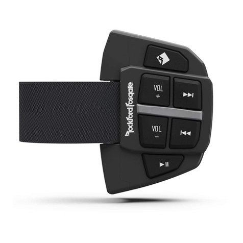 Rockford Fosgate PUNCH PMX-BTUR Installation & operation