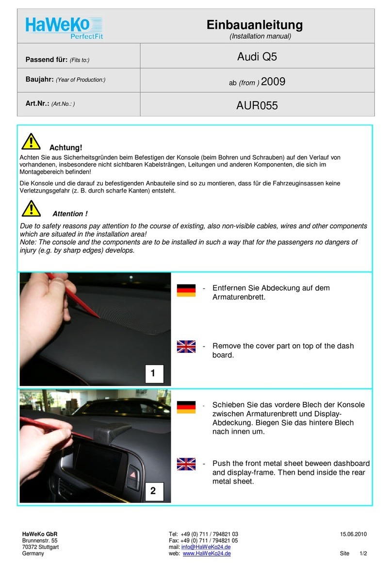 HaWeKo AUR055 installation manual