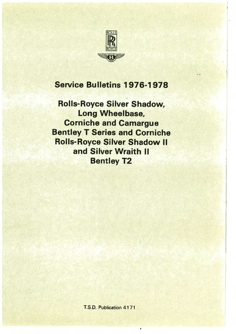 Rolls-Royce Bentley T Series Service bulletin