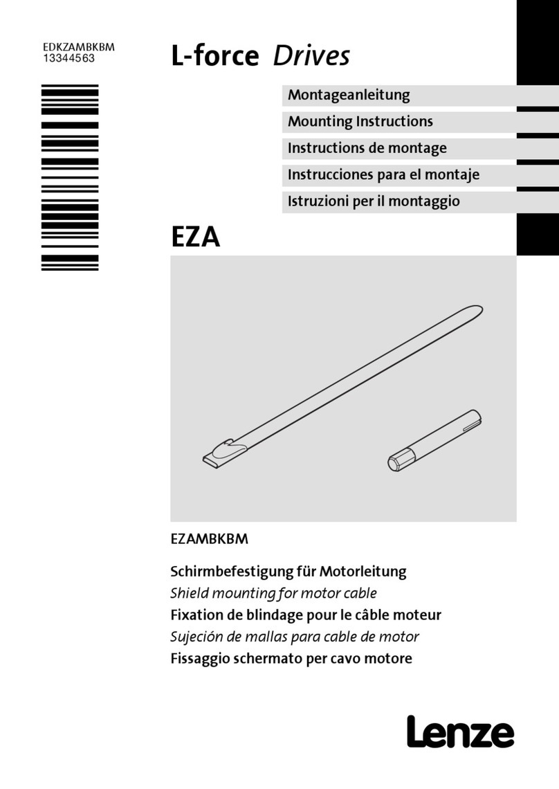 Lenze L-force EZA Series Mounting instructions