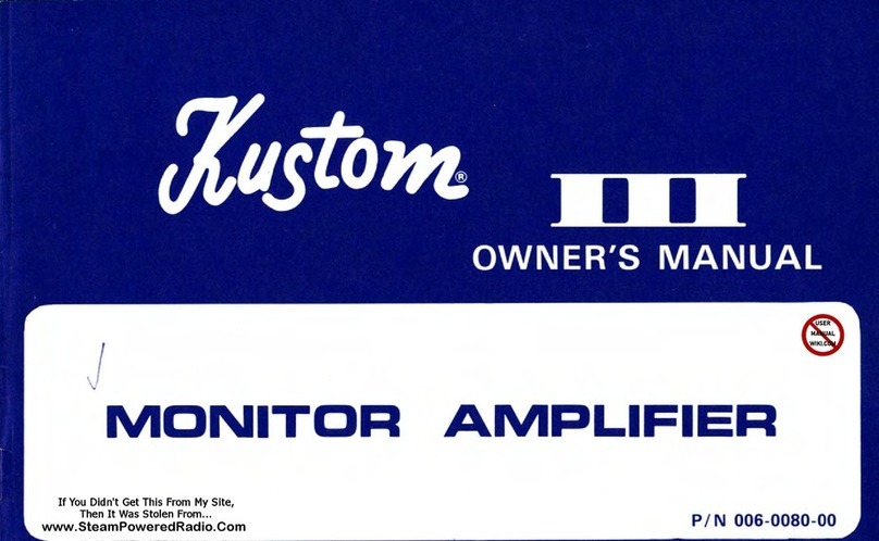 Kustom III User manual