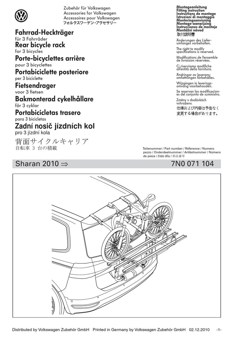 Volkswagen 7N0 071 104 FITTING INSTRUCTION