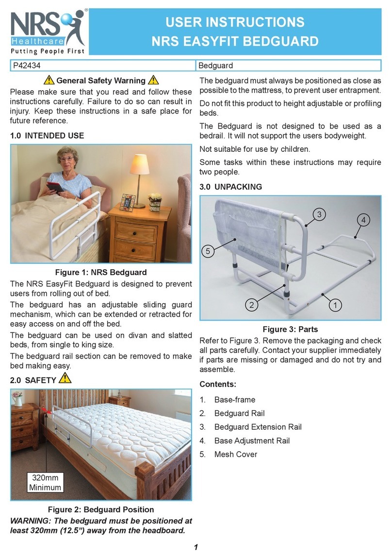 NRS Healthcare EASYFIT BEDGUARD User instructions