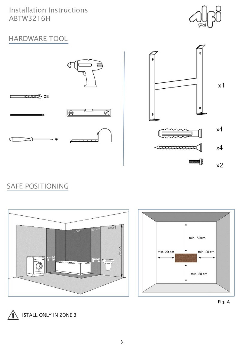 alfi ABTW3216H installation instructions