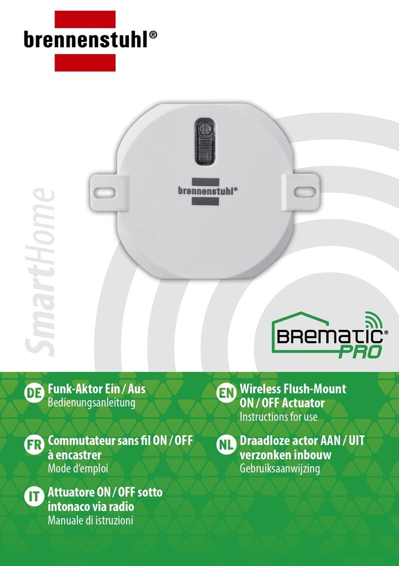 brennenstuhl BrematicPRO UPWS 868 01 W1000 3726 User manual