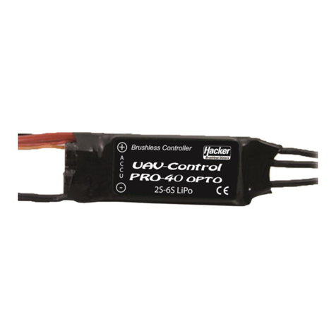Hacker UAV Control Opto Pro Series User manual
