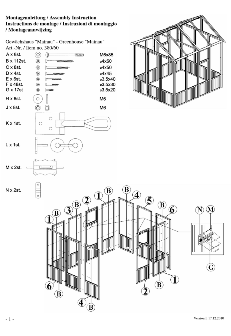 Promex Mainau Assembly instruction Promex Mainau Assembly instruction