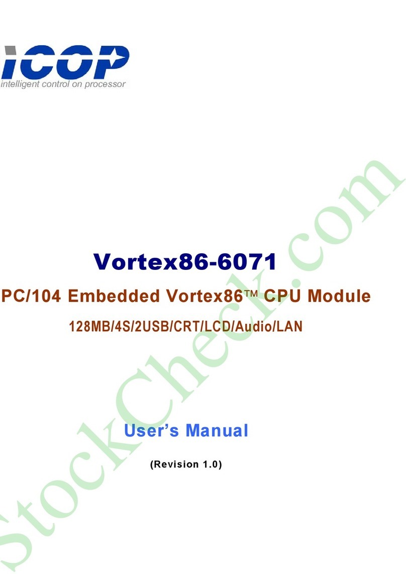 Icop Vortex86-6071 user manual Icop Vortex86-6071 user manual