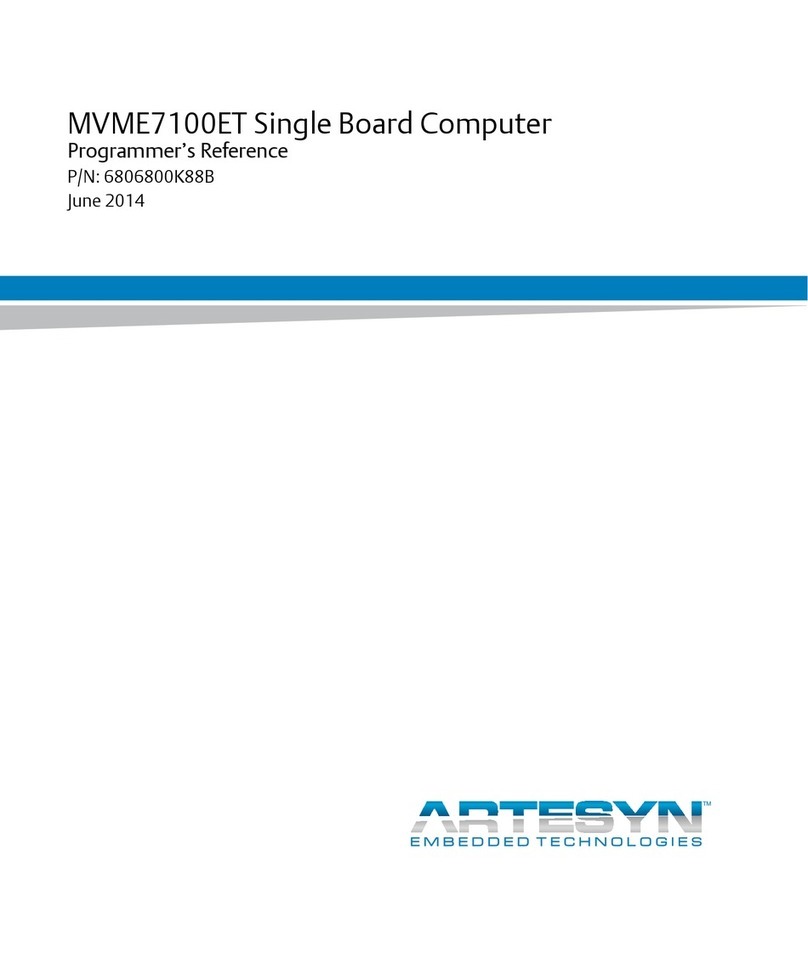 ARTESYN EMBEDDED TECHNOLOGIES MVME7100ET User manual