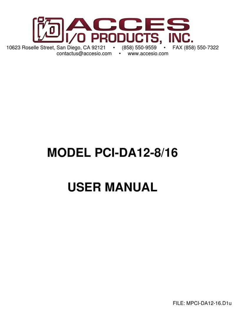 Acces I/O products PCI-DA12-8/16 user manual Acces I/O products PCI-DA12-8/16 user manual