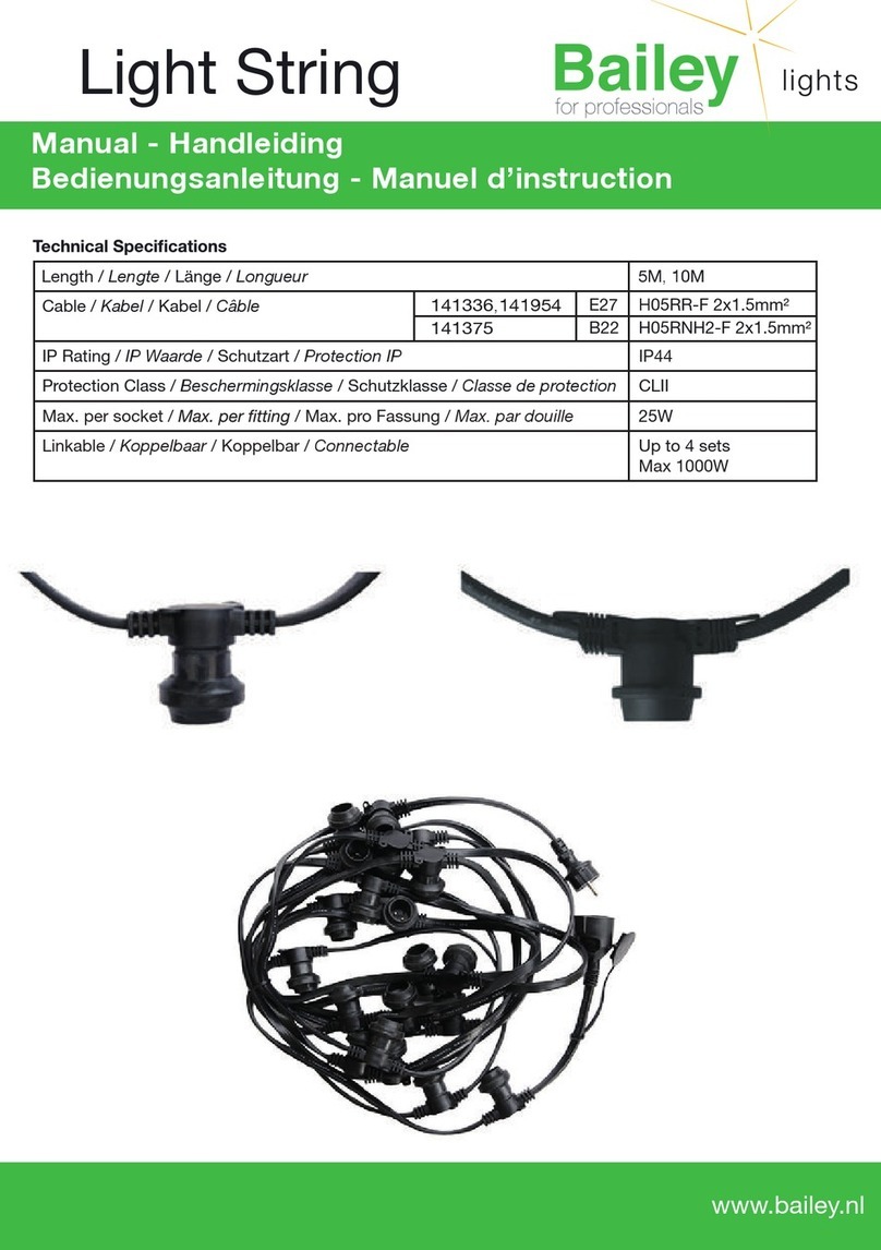Bailey H05RNH2-F User manual