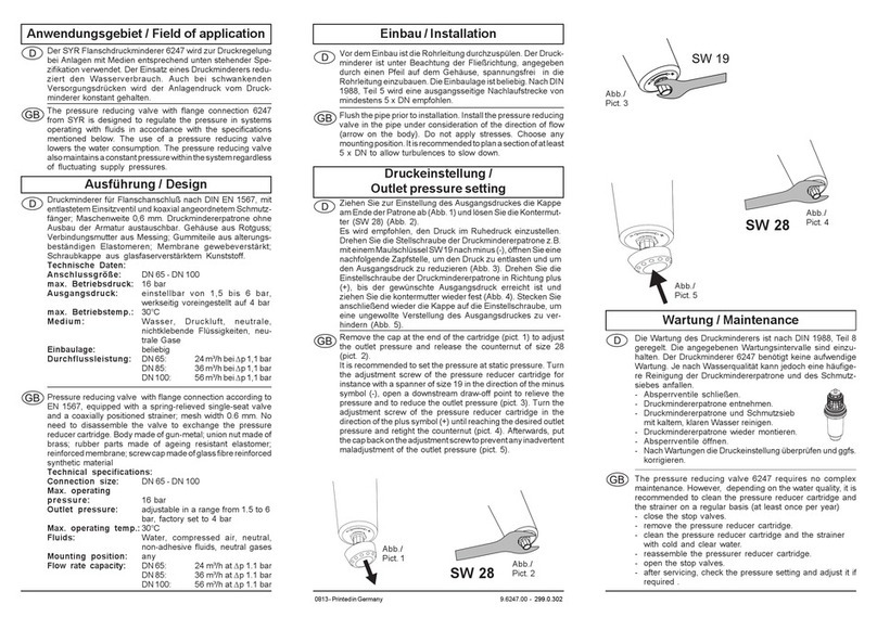 SYR 6247 Instructions for use