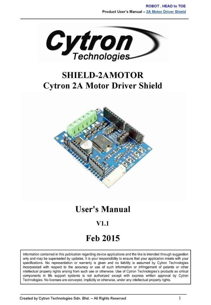 Cytron Technologies SHIELD-2AMOTOR user manual