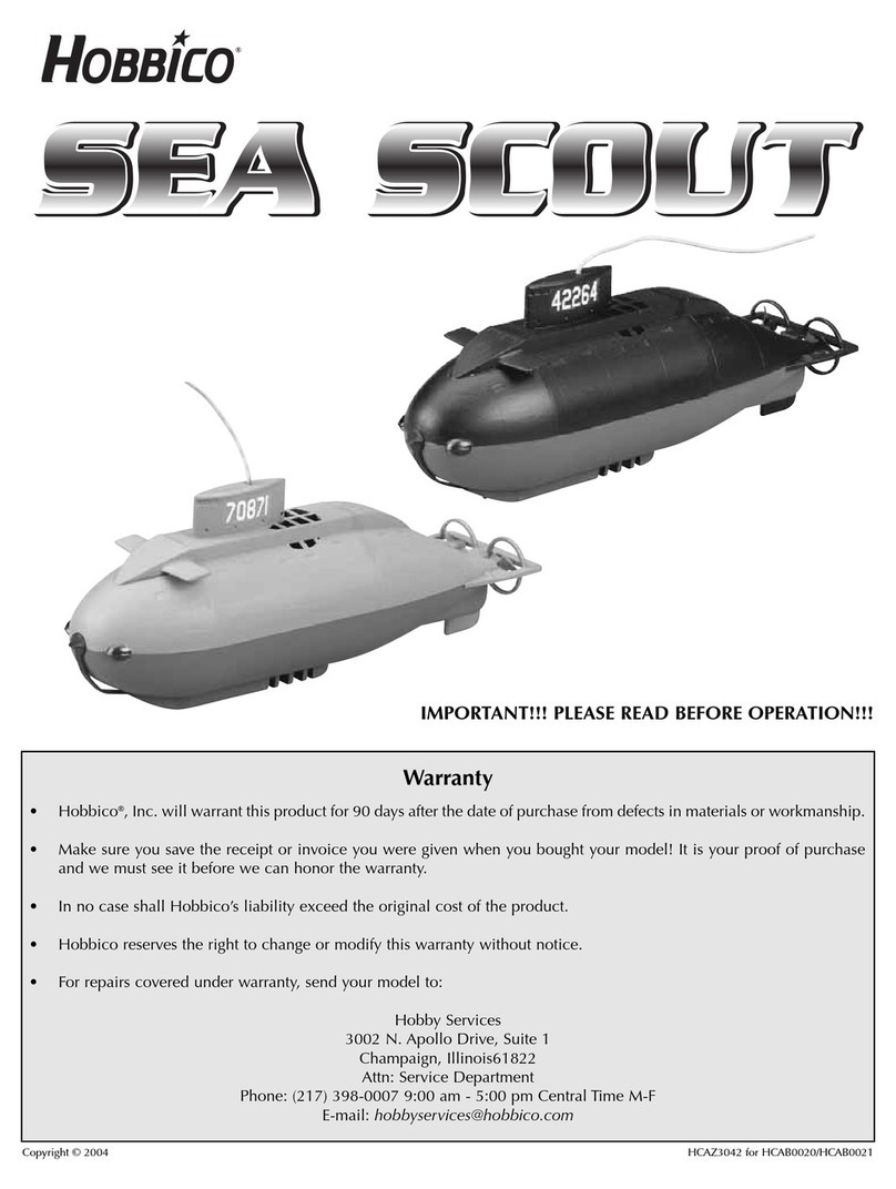 Hobbico Sea scout quick start guide