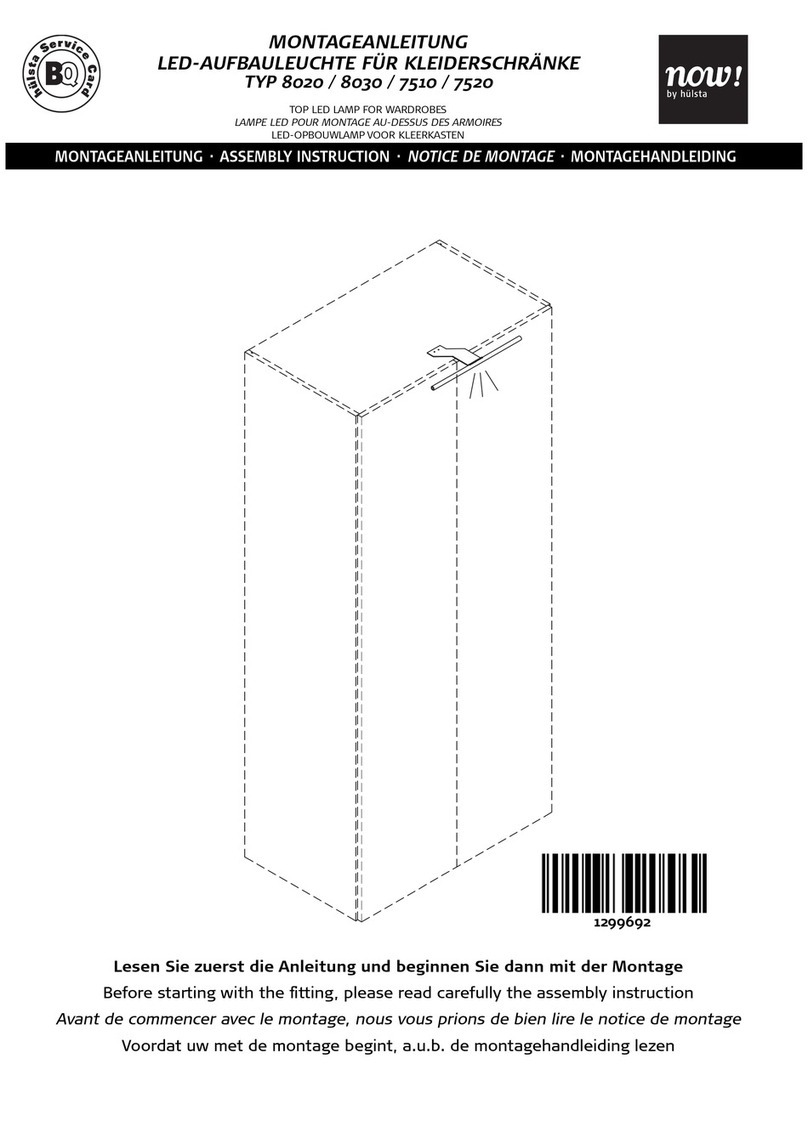 Hülsta now! 8020 User manual
