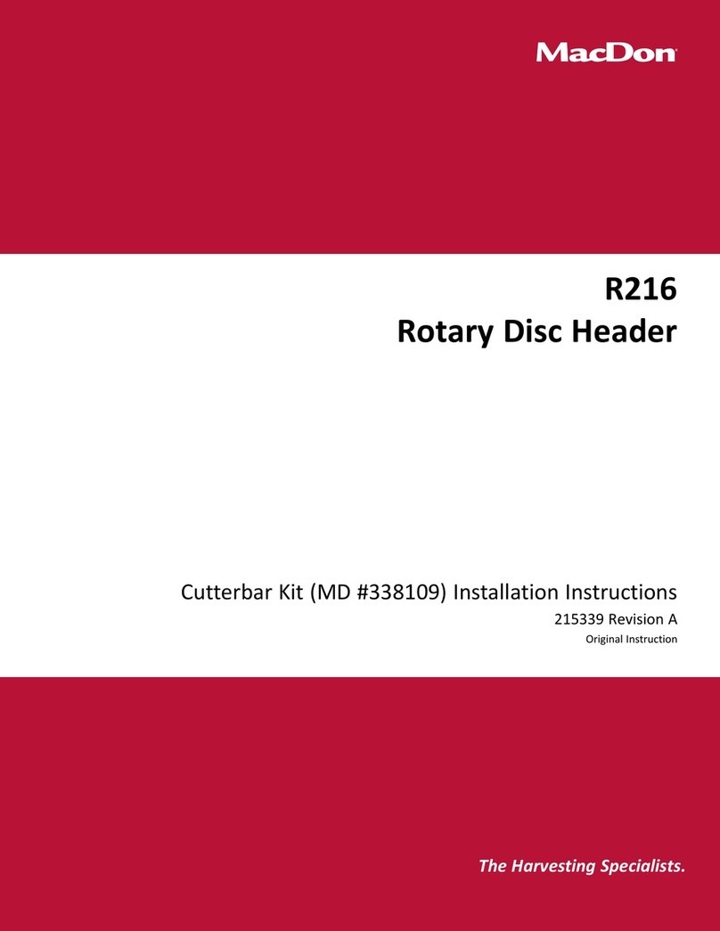 MacDon R216 installation instructions