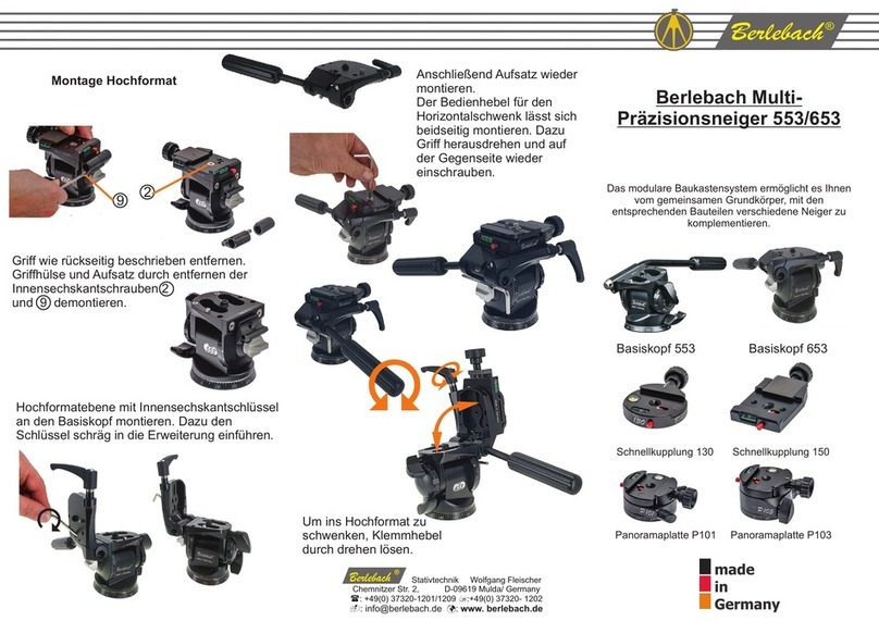Berlebach Multi-Precision Tilt Head 553 quick start guide