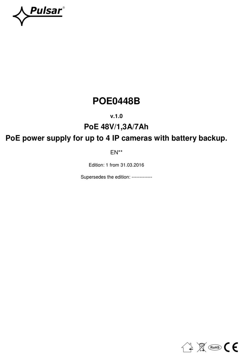 Pulsar POE0448B User manual
