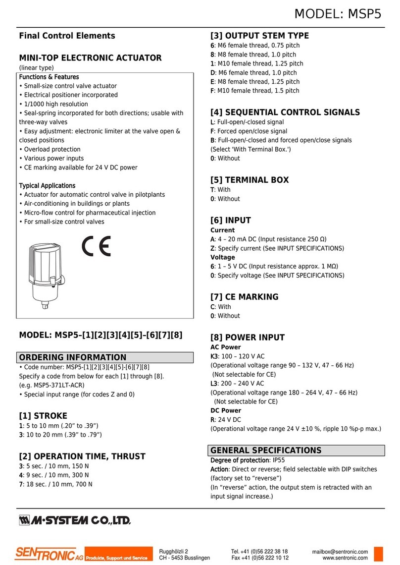 M-system MSP5 User manual