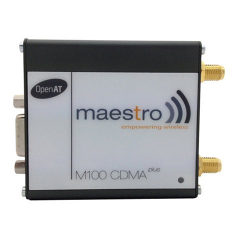 Maestro M100 CDMA plus quick start guide