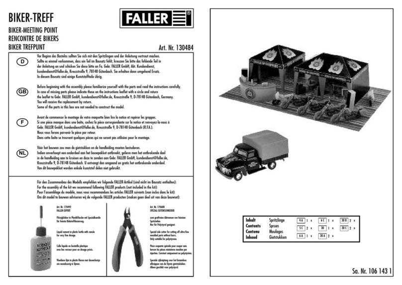 Faller BIKER-MEETING POINT User manual