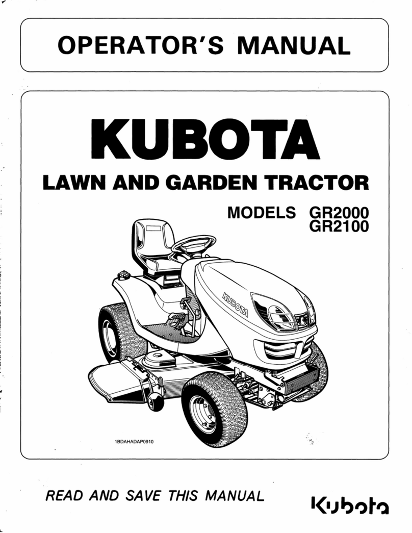 Kubota GR2000 User manual