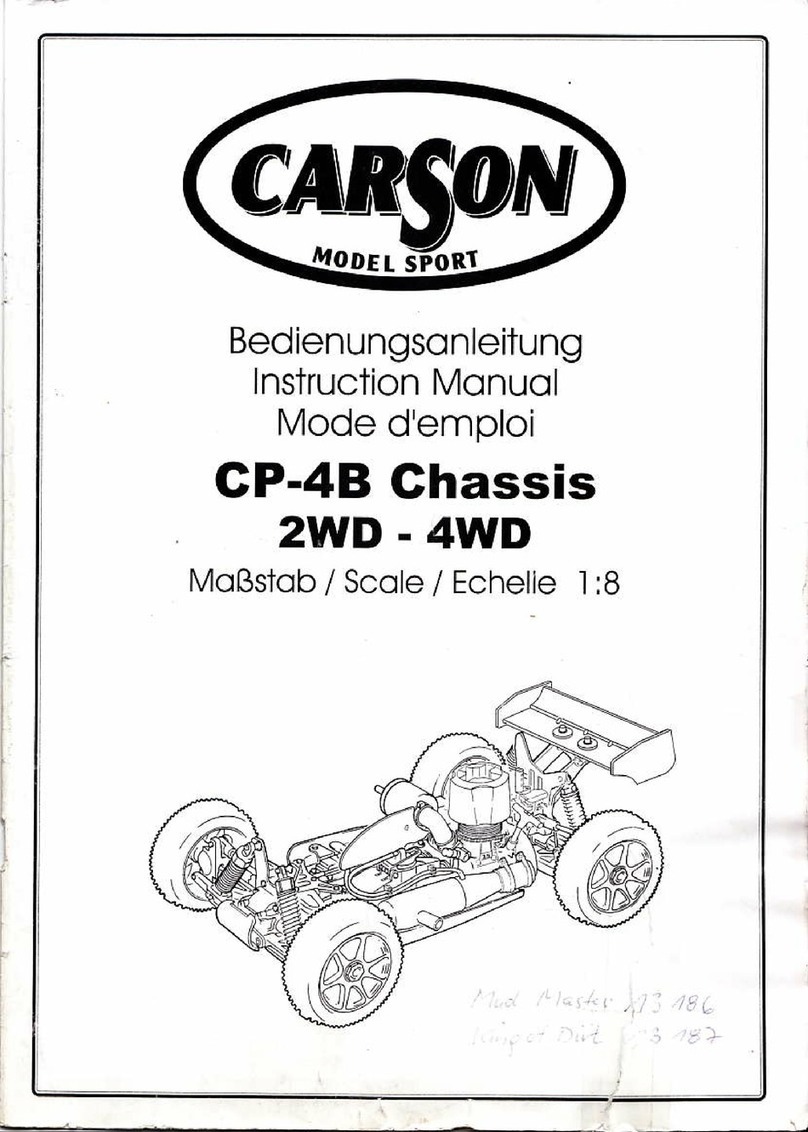 Carson CP-4B Chassis 2WD - 4WD Lnstruction manual