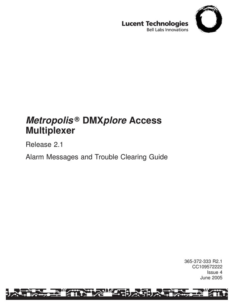 Lucent Technologies Metropolis DMXplore Specification sheet