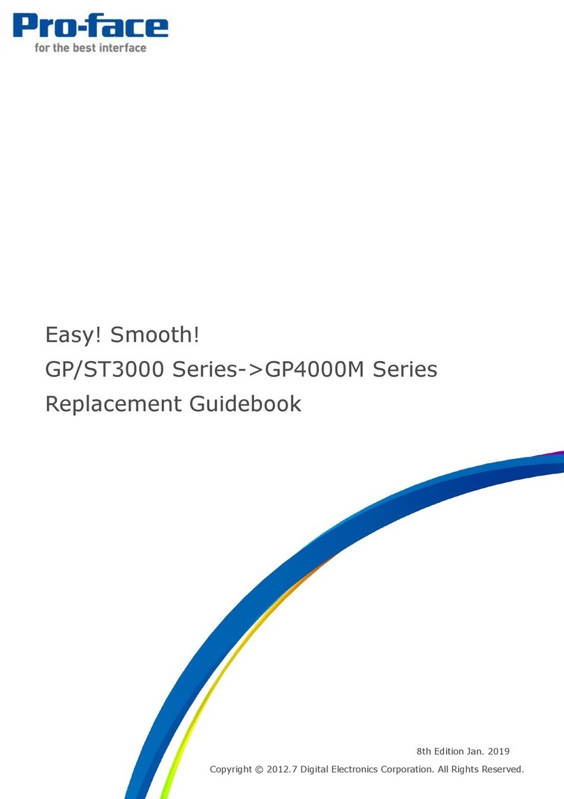 Pro-face GP3000 Series Replacement  guidebook