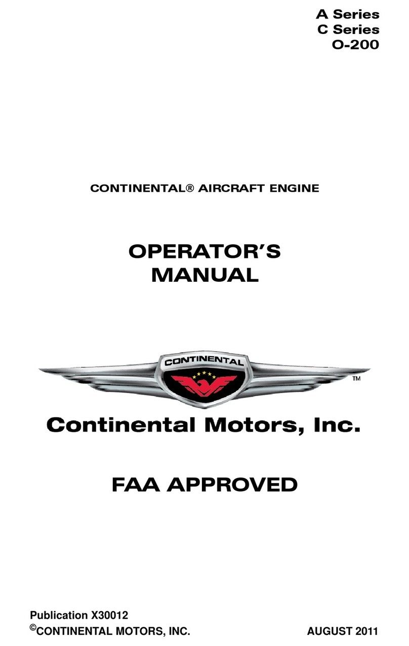Continental Motors A Series Operator's manual