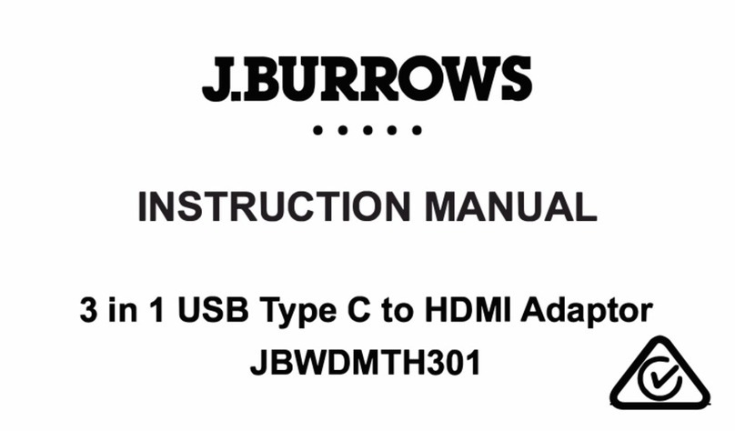 J.Burrows JBWDMTH301 instruction manual