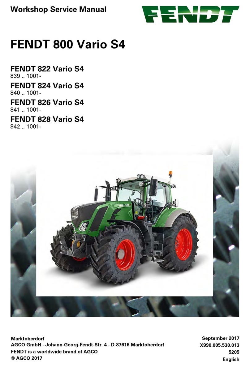 FENDT Vario 800 Series Workshop service manual