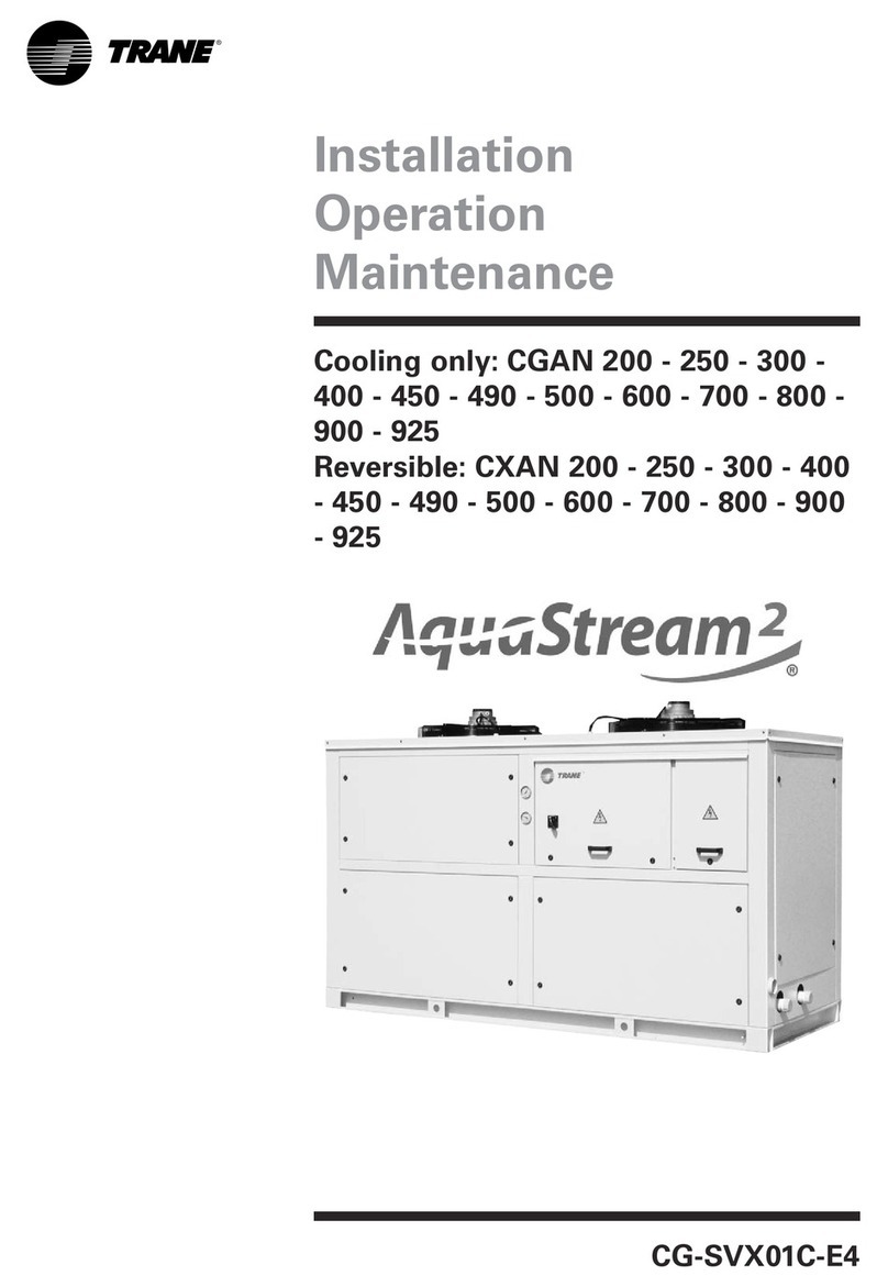 Trane AquaStream2 CGAN 200 Owner's manual