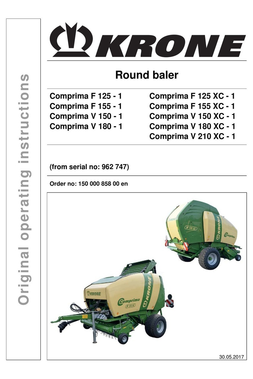 Krone Comprima F 125-1 operating instructions