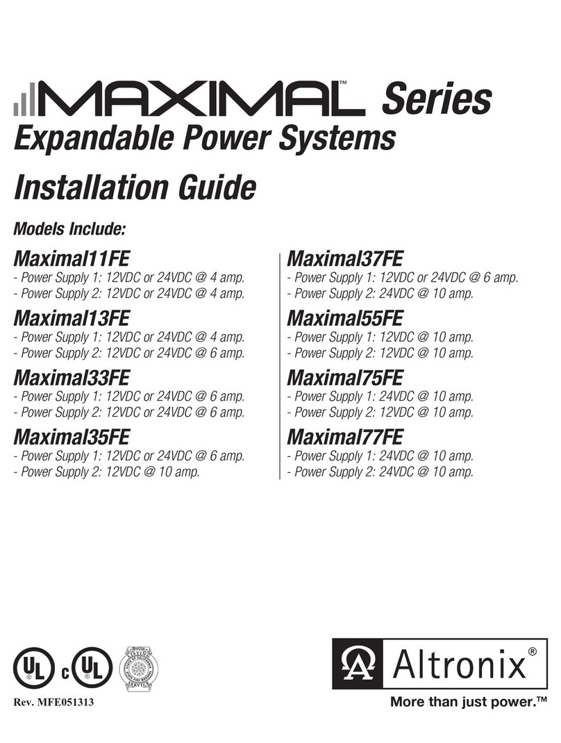 Altronix Maximal series User manual