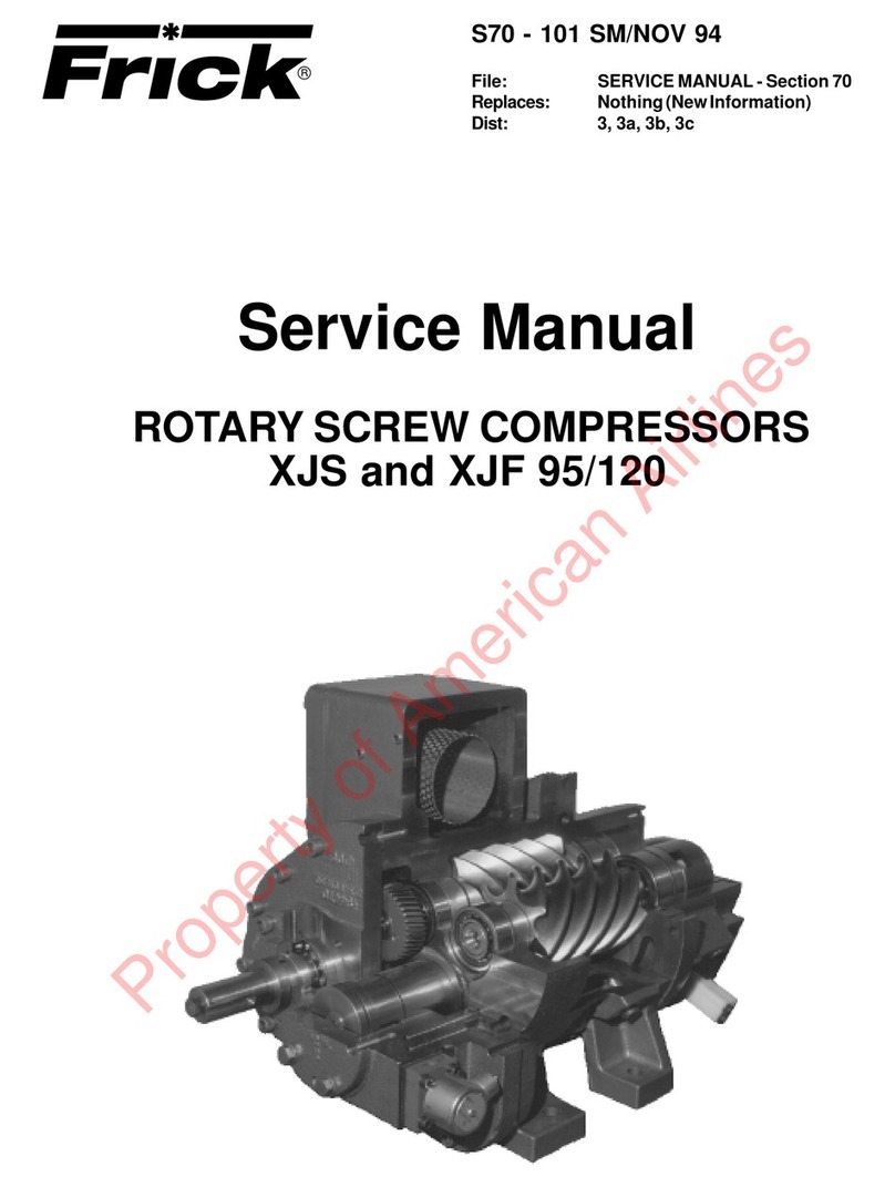 Frick XJS 95 User manual
