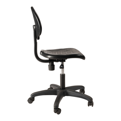 National Public Seating Kangaroo Stool 6722HB Assembly instructions