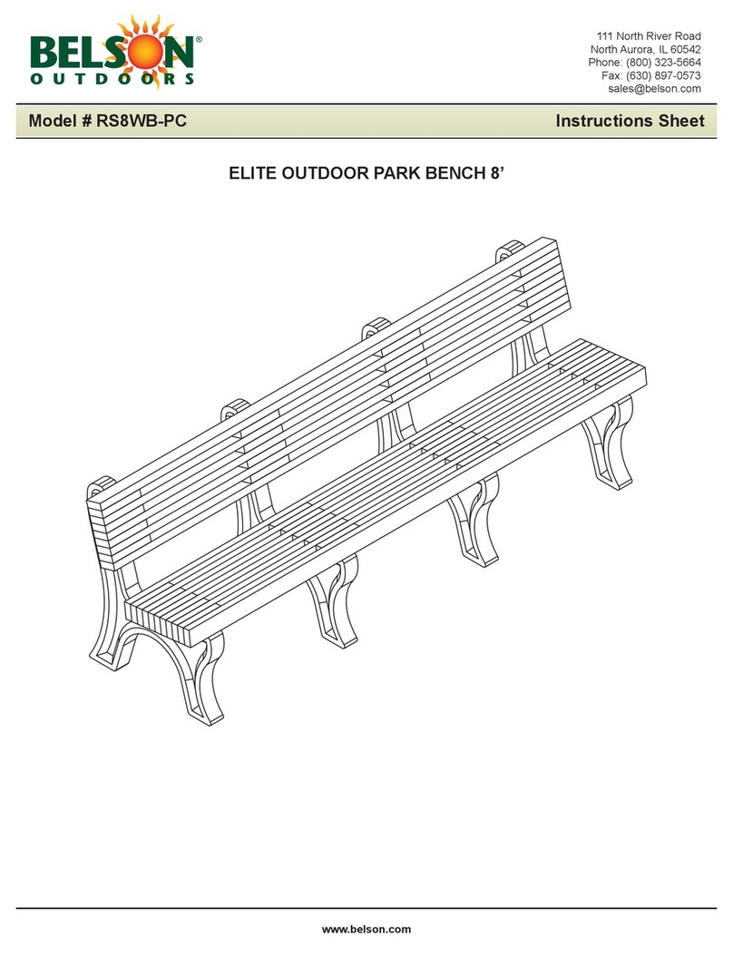 Belson Outdoors RS8WB-PC instruction sheet