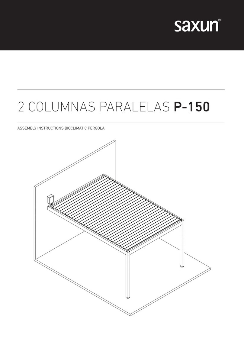 Saxun Bioclimatic Pergola P-150 Assembly instructions Saxun Bioclimatic Pergola P-150 Assembly instructions