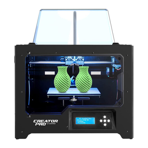 Flashforge Creator Pro User manual