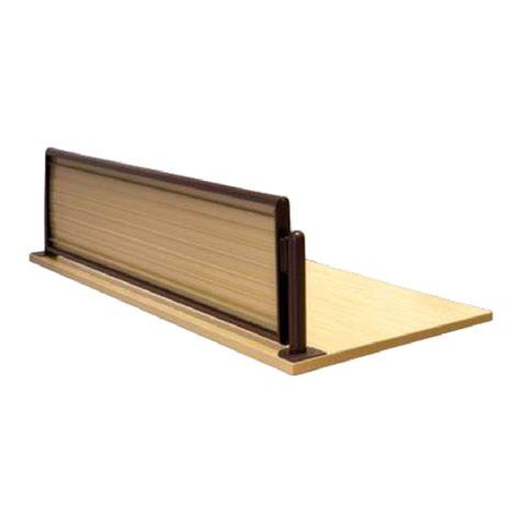 SMITH SYSTEM DESK FENCE instruction sheet
