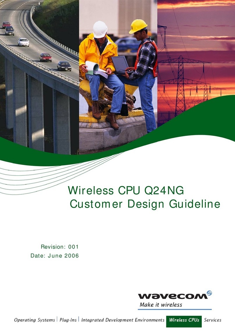 Wavecom Wireless CPU Q24NG Customer design guidelines