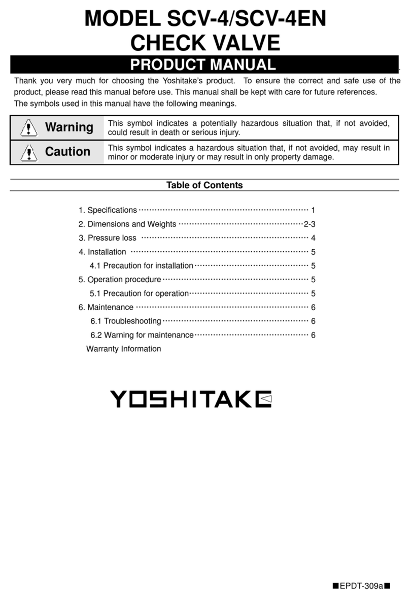 Yoshitake SCV-4 User manual