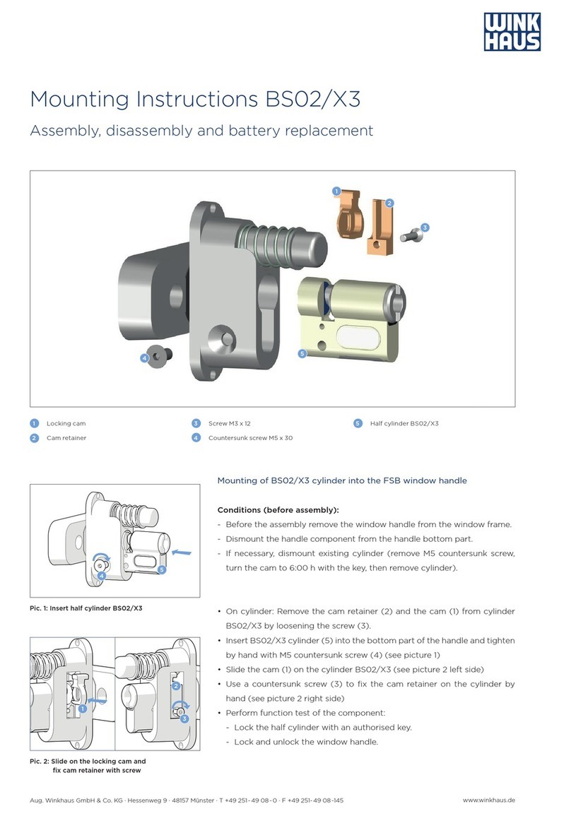 wink haus BS02/X3 Mounting instructions