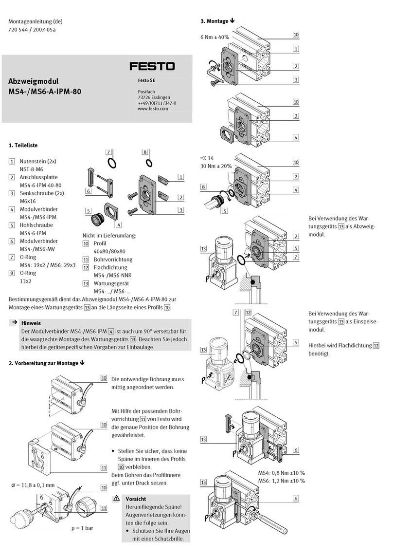 Festo MS4-A-IPM-80 Assembly instructions