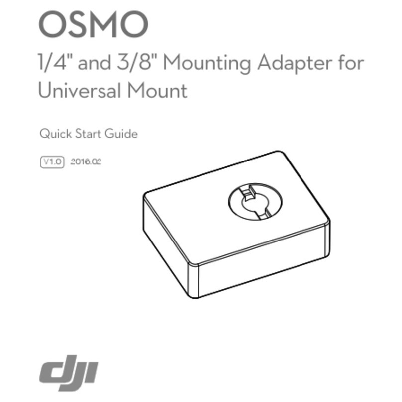 dji OSMO Mounting Adapter quick start guide